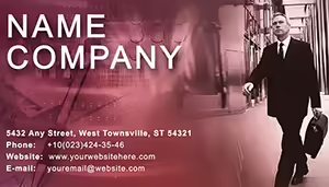 Business manager Business Card template