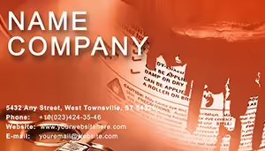 Construction Paint Business Card Templates - Download and Customize