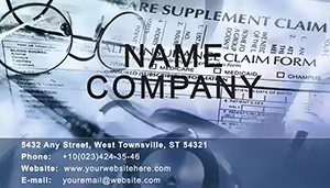 Hospital treatment Business Cards Template