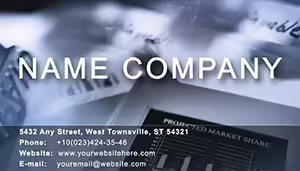 Marketing planning Business Cards Template