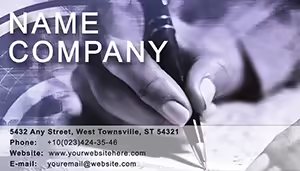 Drafting commercial plan Business Card Template