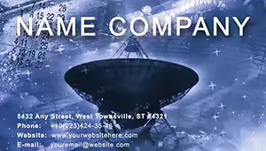 Antenna Space Exploration Business Card Template