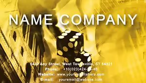 Win at Casino Business Card Template - Download, Print, and Design