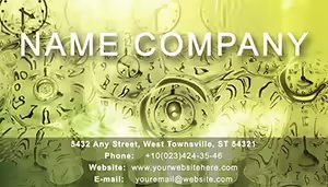 Universal time Business Card Template