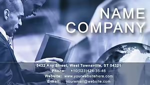 Business Partnership Business Card Template