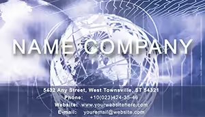 Globalization Business Cards: Download Template