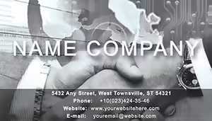 Businessman handshake Business Card Template