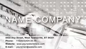 Currency trading Business Card Template