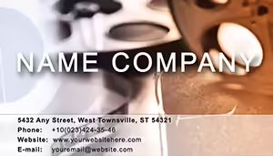 Mounting films Business Cards Template