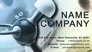 Chemical molecule Business Cards Template