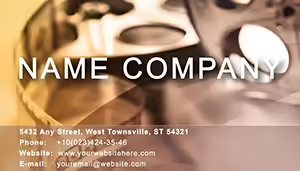 Film news Business Cards Template