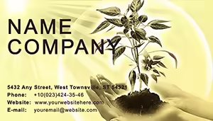 Rare Plants Business Cards Template