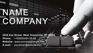 Recording studio Business Cards Template