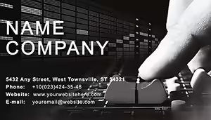Recording studio Business Cards Template