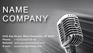 Music awards Business Cards Template