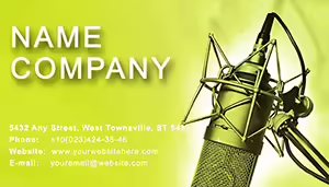 Radio shows Business Cards Templates