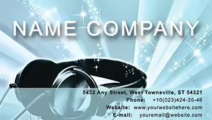 DJ Mixing Software Business Card Template