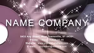 DJ disco Business Cards Templates