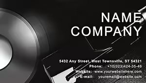 Disco music Business Cards Templates