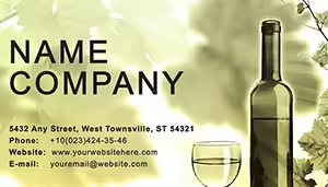 Wine tasting Business Cards Template
