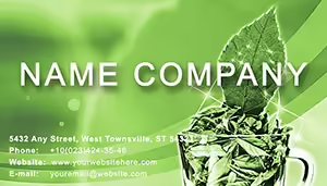 Tea sorts and Production Business Card Template