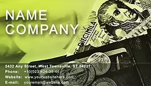 Budget Planning Business Card Template