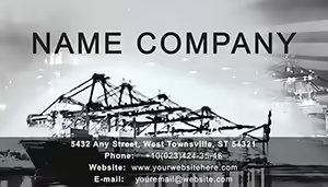 Freight Shipping Services Business Card Template