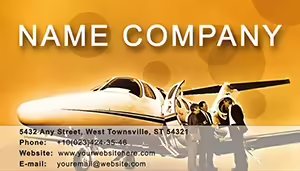 Business Aircraft Business Card Template
