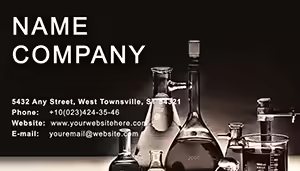 Chemistry laboratory Business Card Template