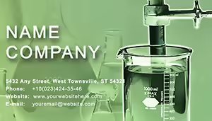 Organic chemistry Business Card Template