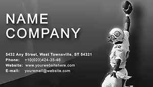 Game of American Football Business Card