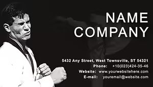 Fighting Business Card Template