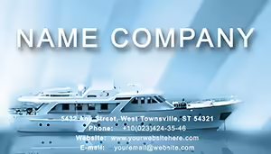 Cruise ships Business Card Template