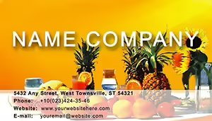 Dietary Guidance Business Card Template