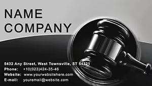 Law cases Business Card Template