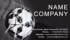 Football Goals Business Card Template