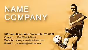 Soccer player Business Card Template