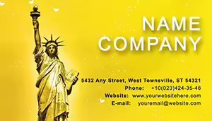 Statue of Liberty Business Card Template