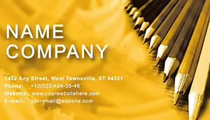 Color Pencil Business Card Template