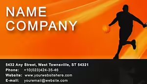 Basketball games Business Card Template