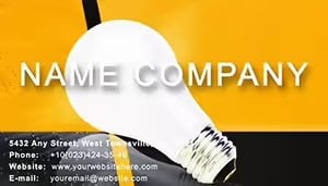 Lightbulb Business Card Template