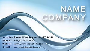 Blue Wave Business Card Template
