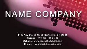 Purple with peas Business Card Template