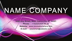 Purple Wave Business Card