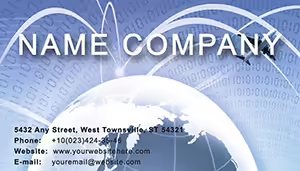 Flights Business Card Template