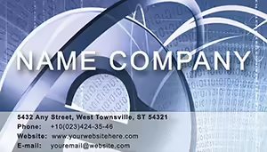 Internet Business Card Template