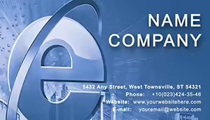 Internet in cities Business Card Template
