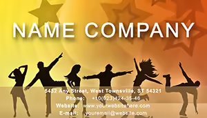 Disco Party Business Card Template