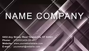 Cross Line Business Card