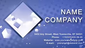 Square Business Card Templates | Customizable Designs